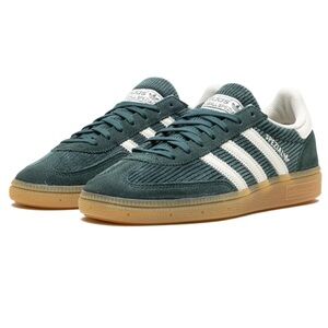 adidas Handball Spezial in "MINERAL GREEN" with Corduroy and Suede Upper
